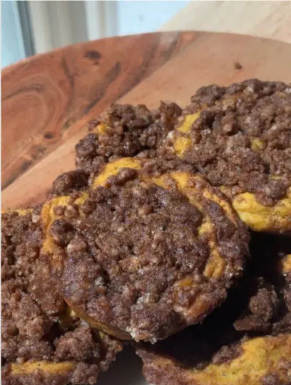 Pumpkin Crumb Cake Donuts