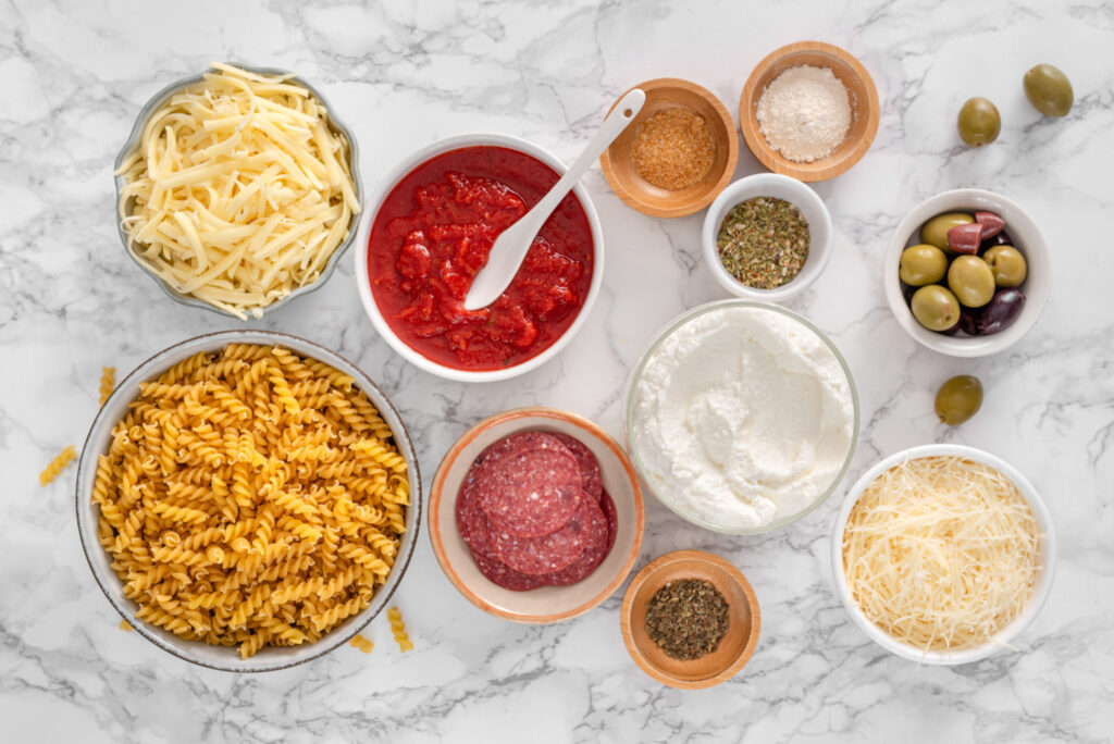 Cottage Cheese Pizza Pasta