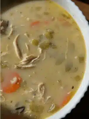 Instant Pot Wild Rice & Chicken Soup