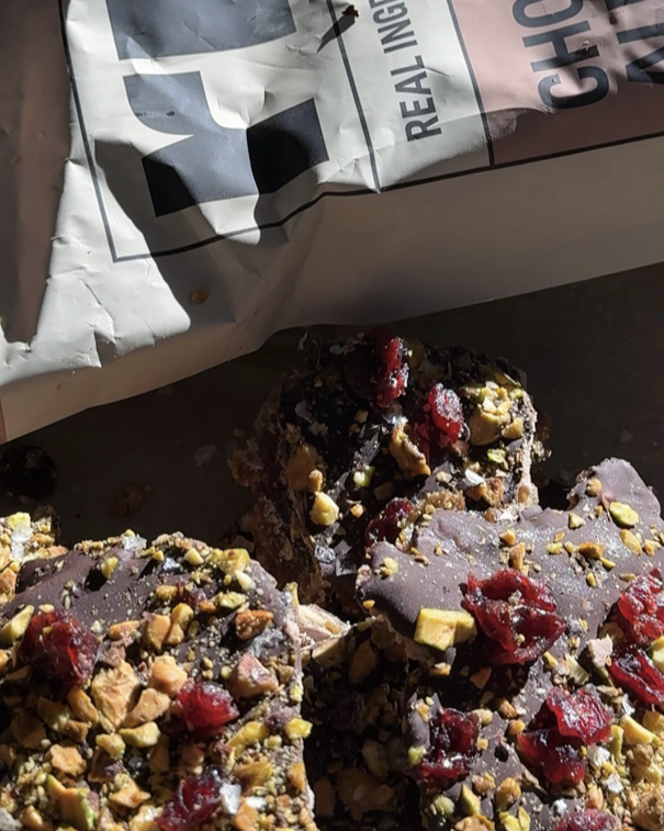 Cranberry Pistachio Date Bark