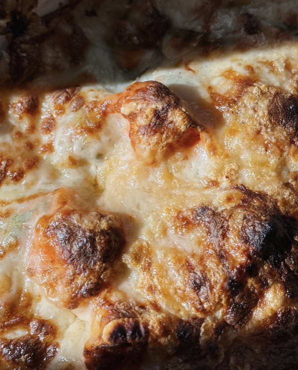 Creamy Roasted Red Pepper Tortellini Bake