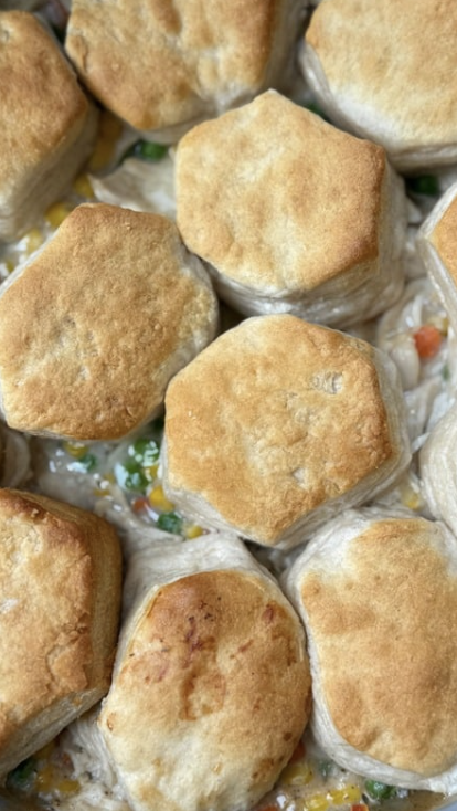 Skillet Chicken Pot Pie Bake