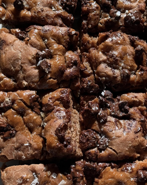 Dark Chocolate Sea Salt Focaccia