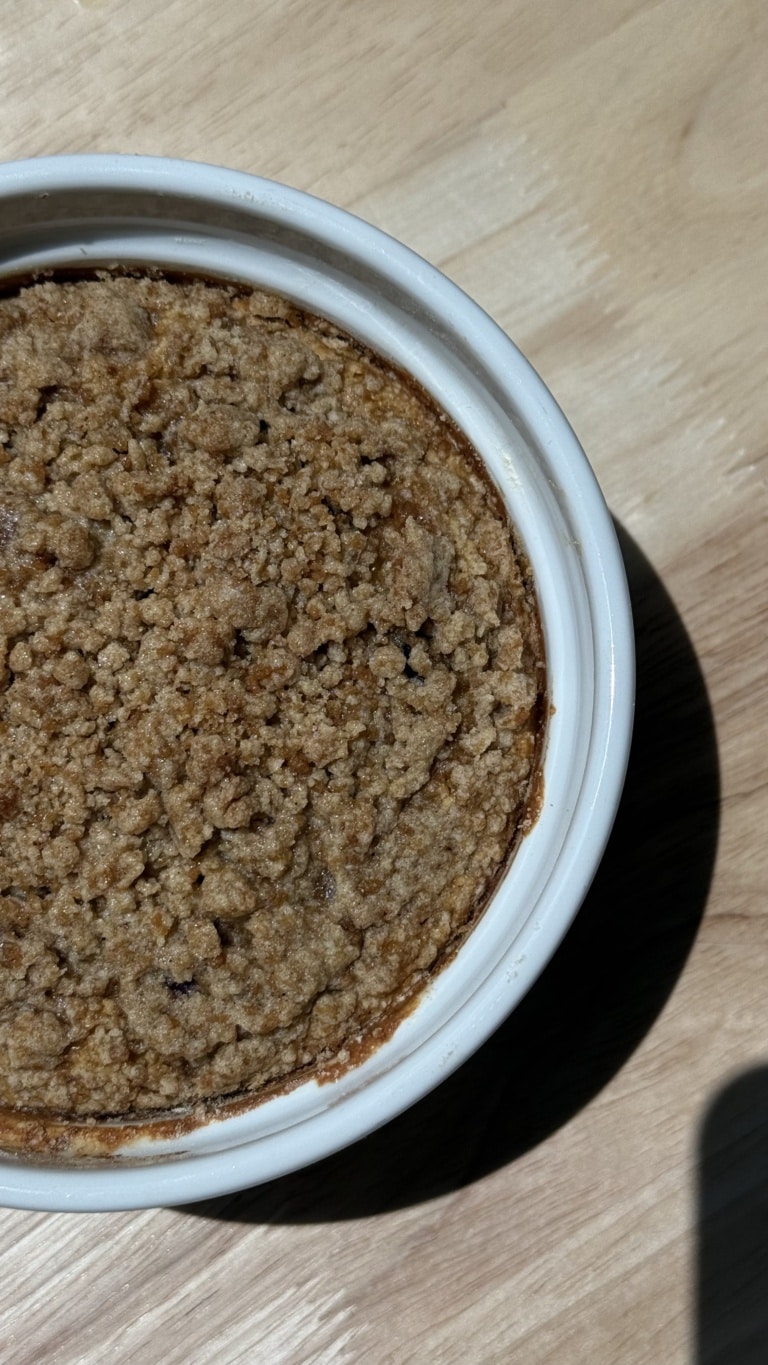 Blueberry Crumble Muffin Mug Cake