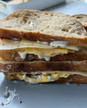 Sheet Pan Sourdough Breakfast Sandwiches