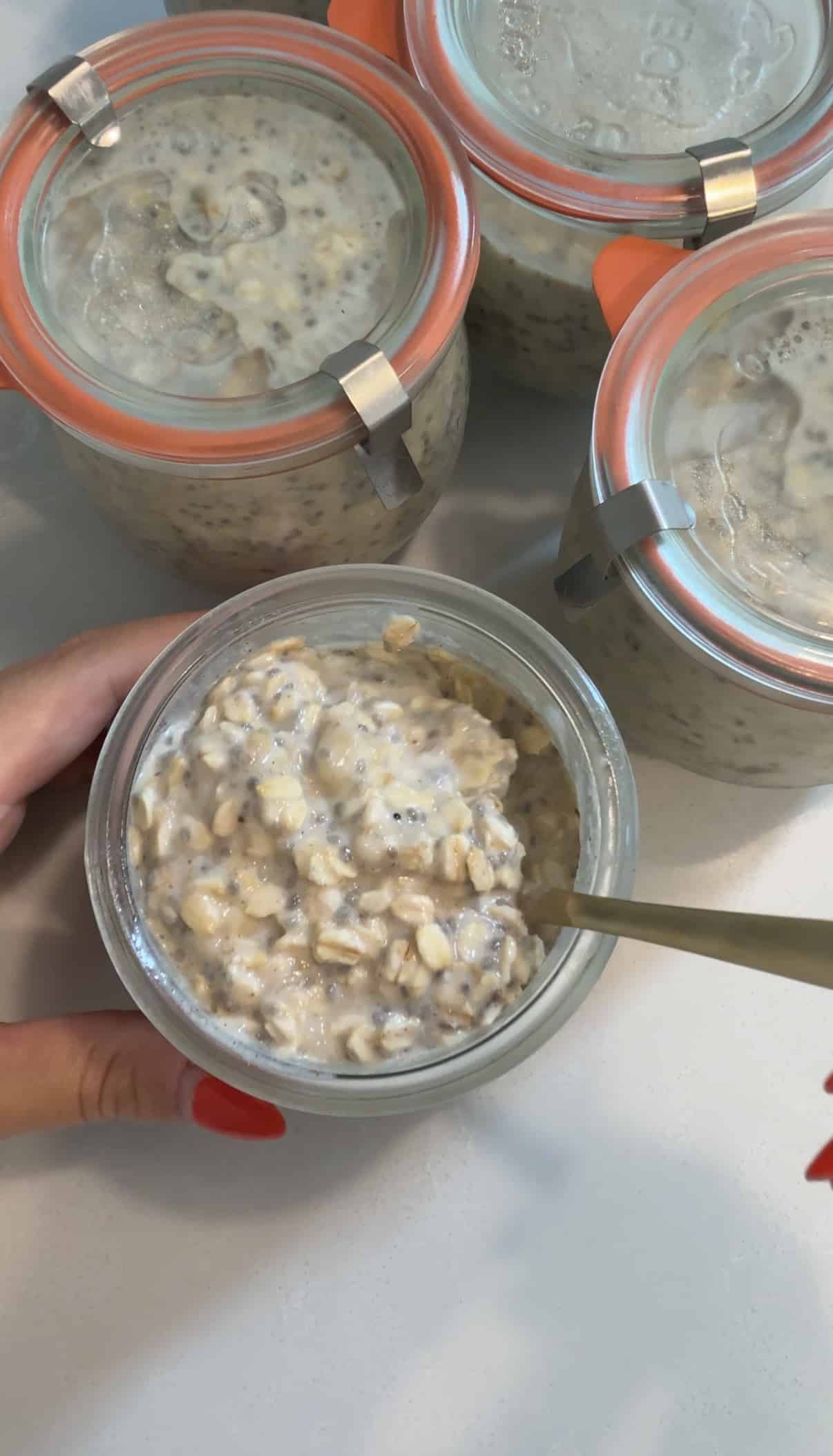 Banana Bread Overnight Oats
