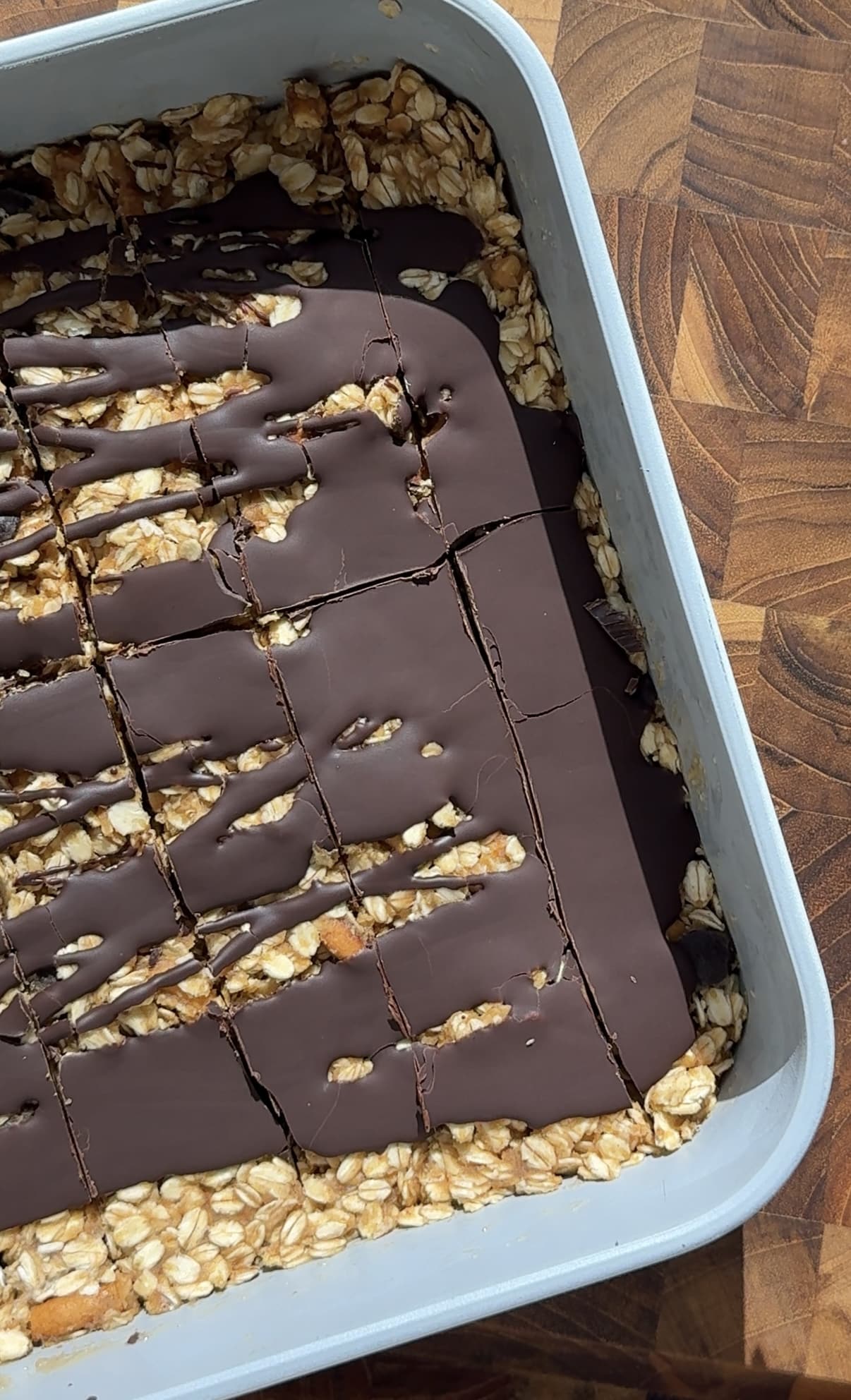 Chocolate Peanut Butter Pretzel Granola Bars