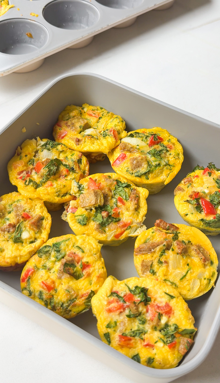 Maple Chicken Sausage & Veggie Egg Muffins