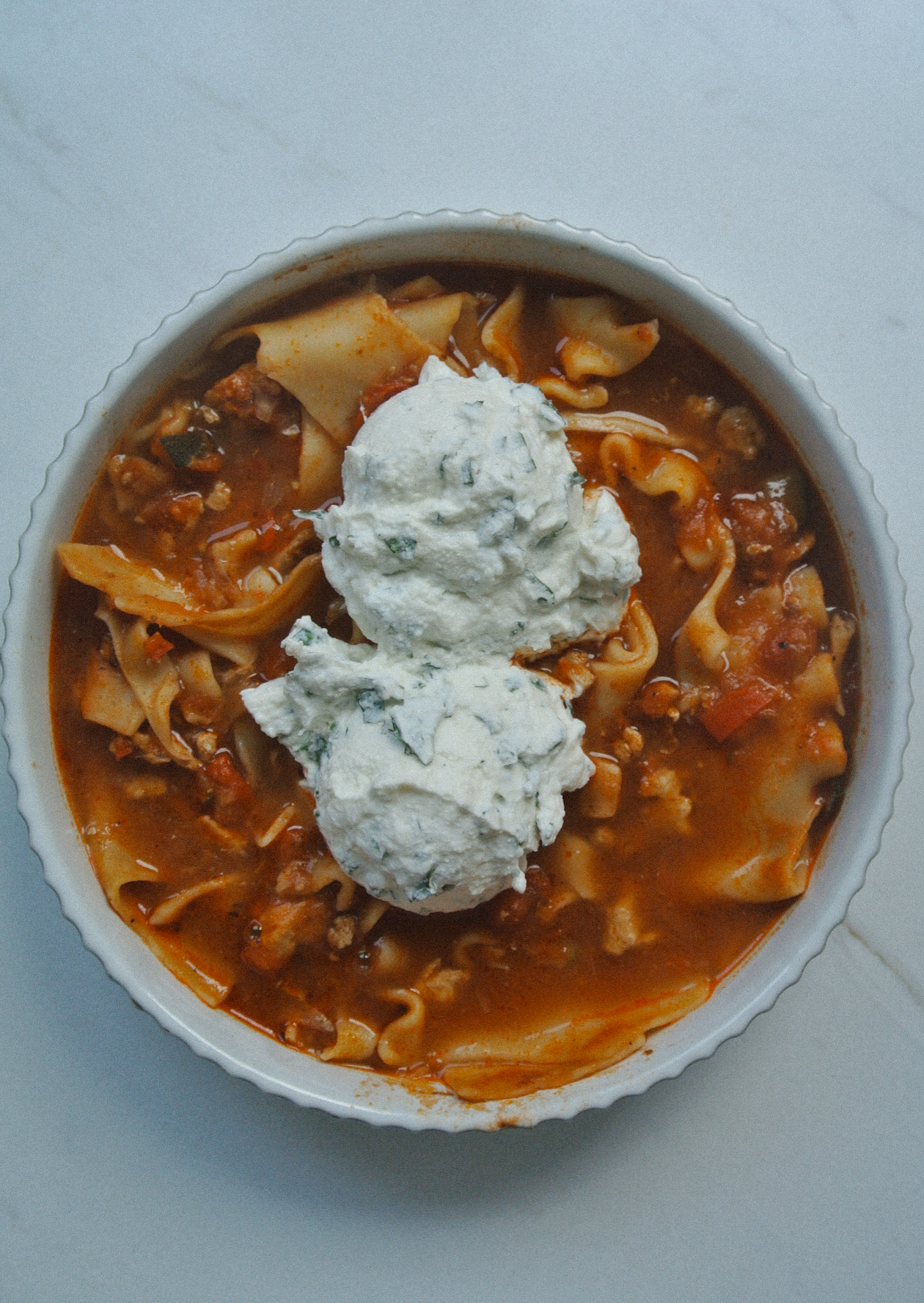 Lasagna Soup