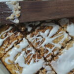 Easy High Protein Cinnamon Roll Baked Oatmeal