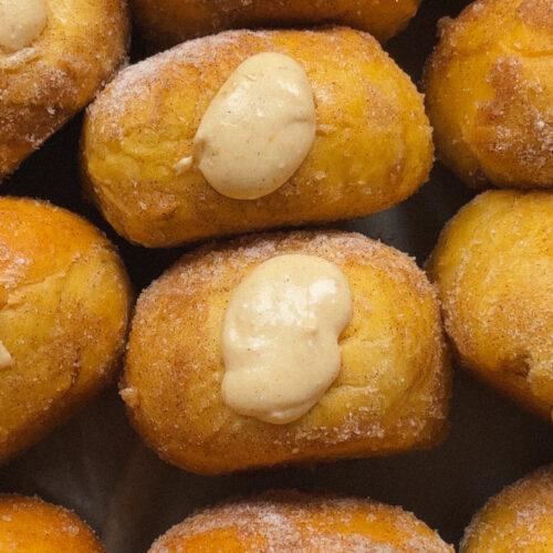 Pumpkin Cheesecake Protein Donuts