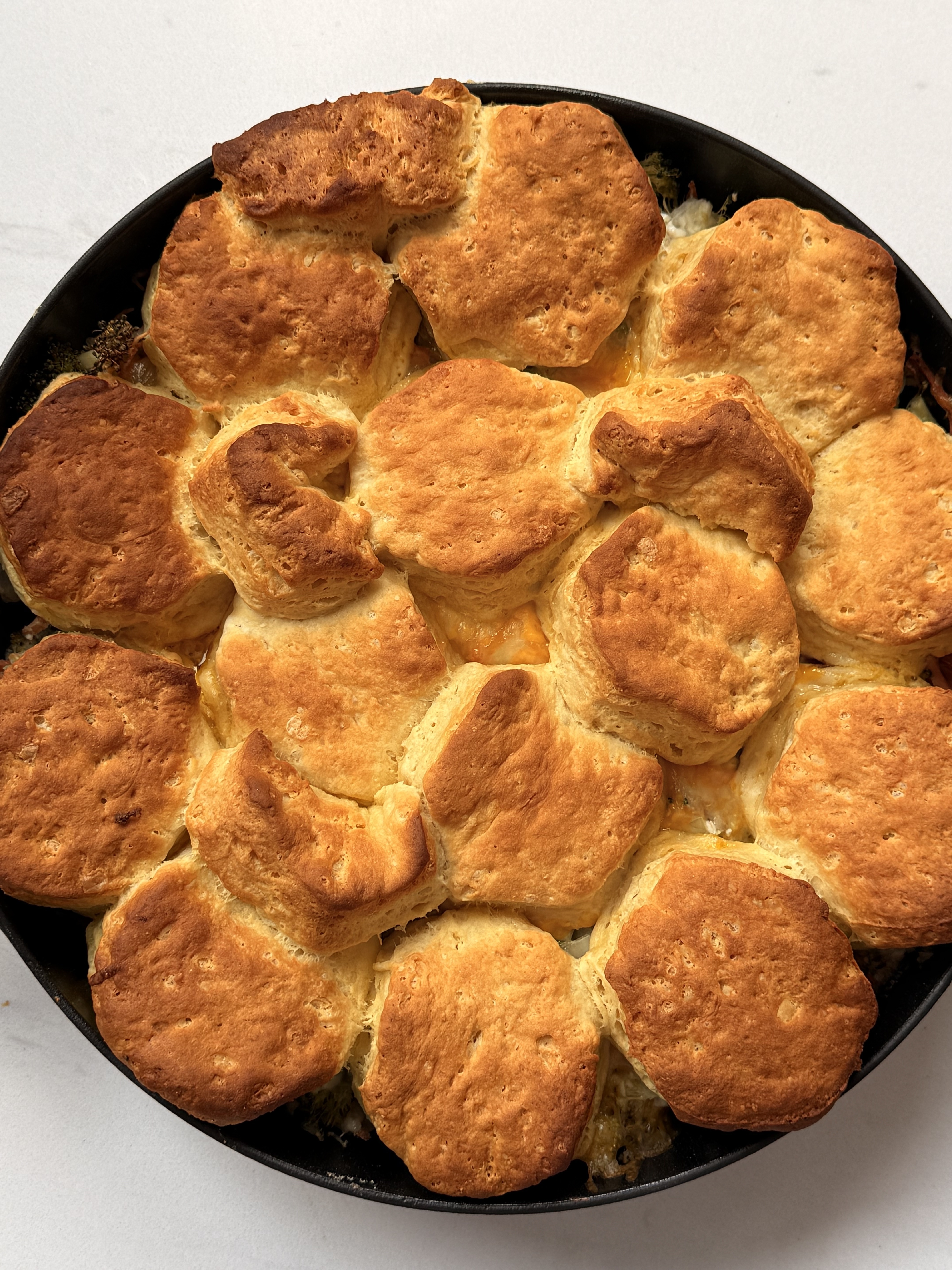 Cheddar & Broccoli Turkey Pot Pie Casserole