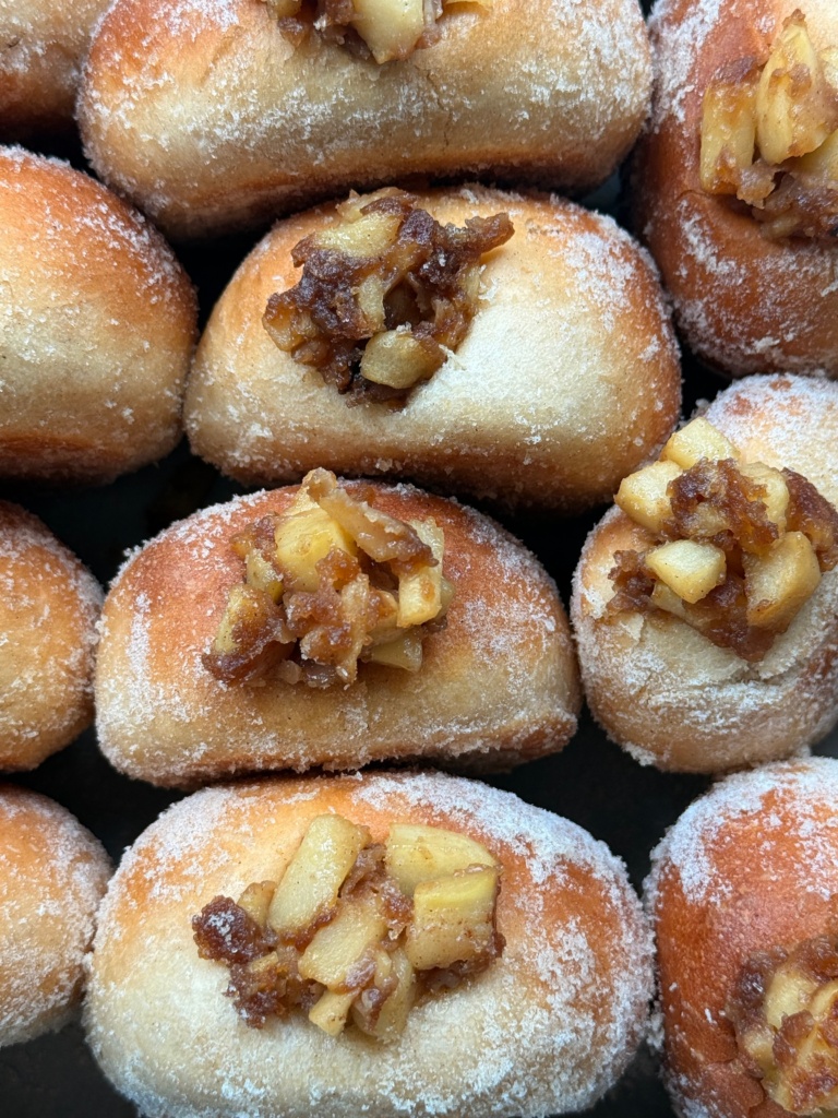 Apple Pie Protein Donuts