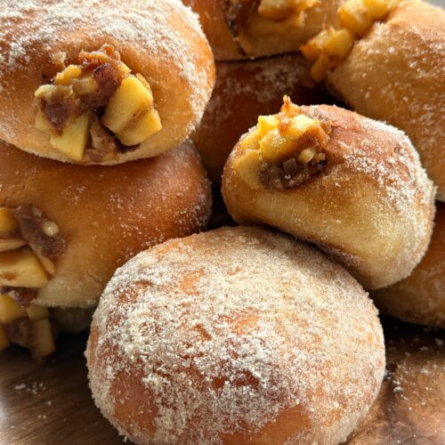 Apple Pie Protein Donuts