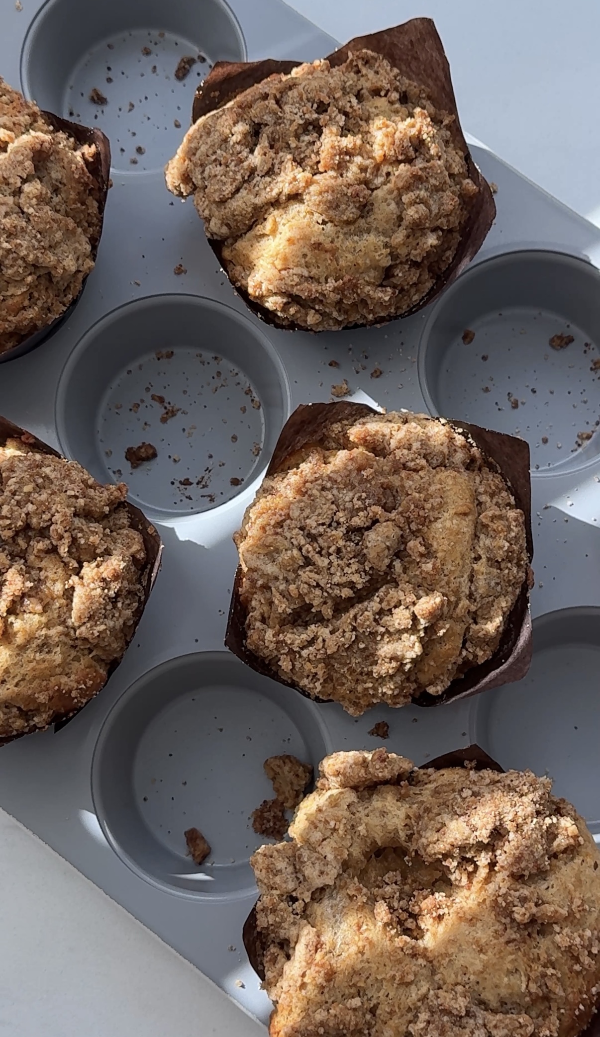Apple Butter Coffee Cake Muffins