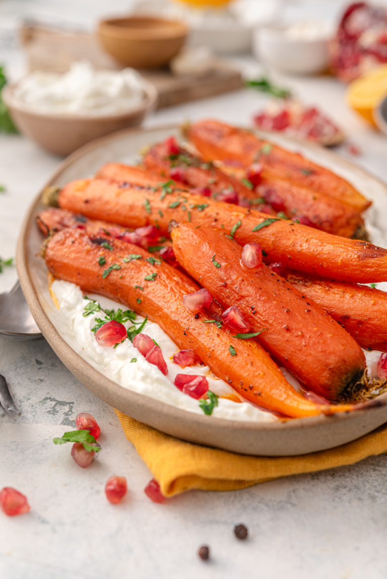Roasted Carrots with Whipped Feta