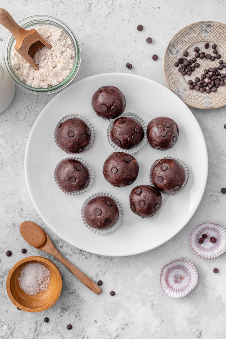 Cottage Cheese Brownie Batter Bites