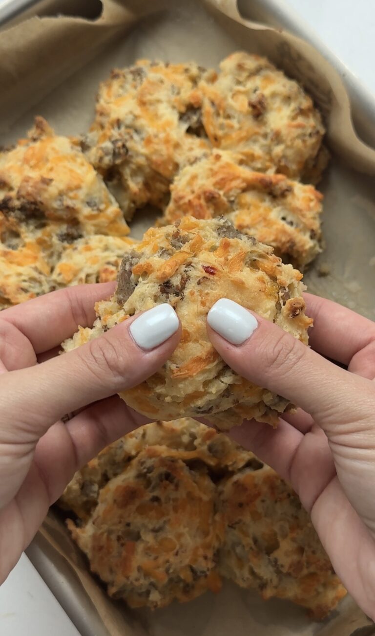 Sausage Cheddar Breakfast Biscuits