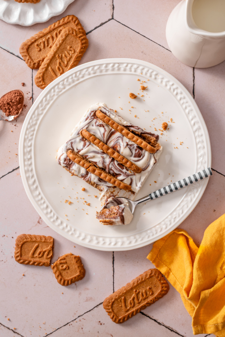 Chocolate Swirl Japanese Cheesecake