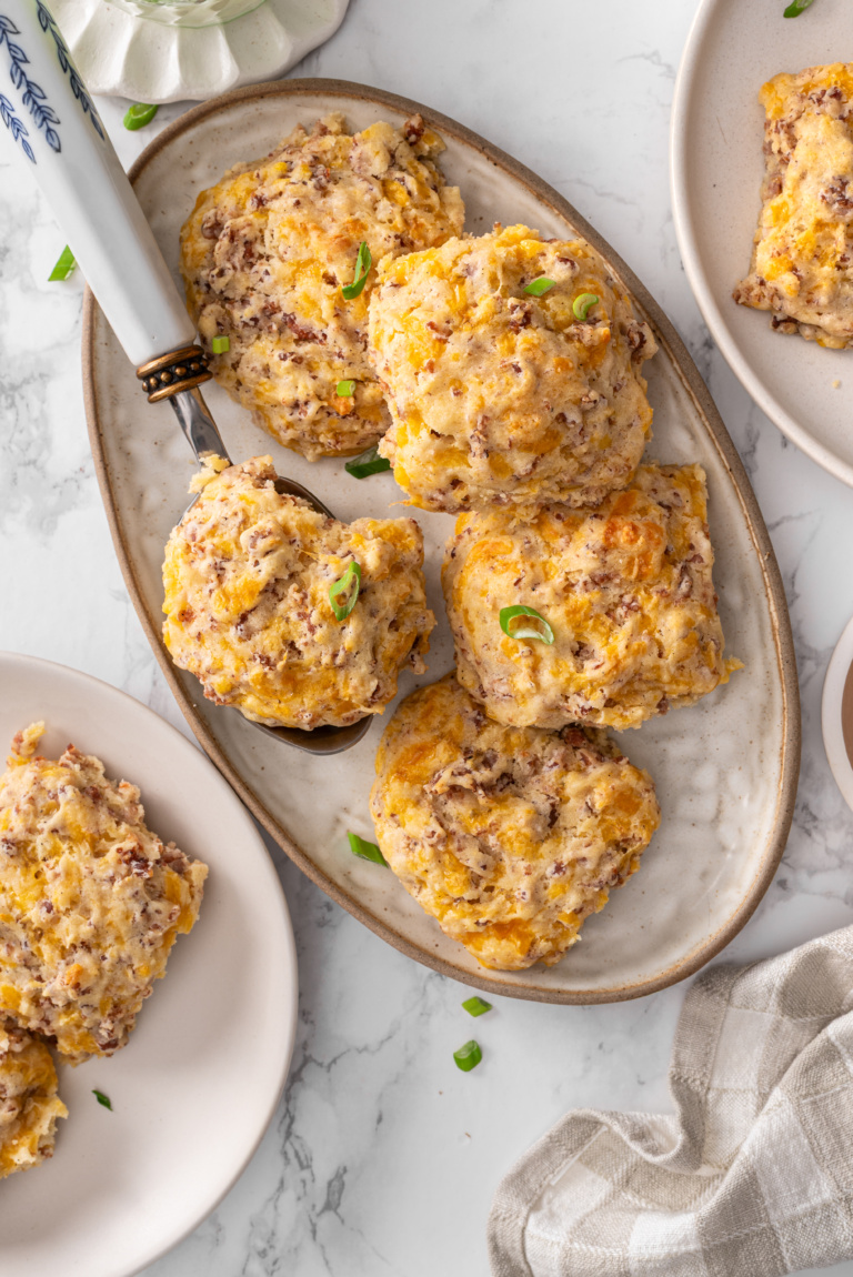 Sausage Cheddar Breakfast Biscuits