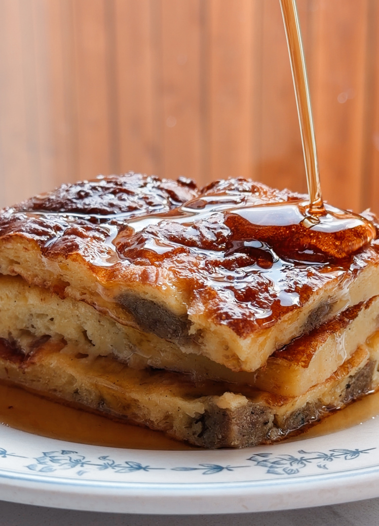 McGriddle Sheet Pan Pancakes (Savory Pancake Casserole)
