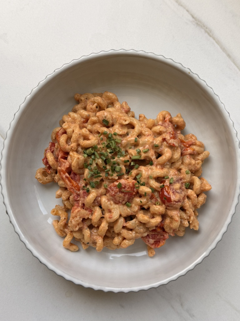 creamy baked feta tomato pasta