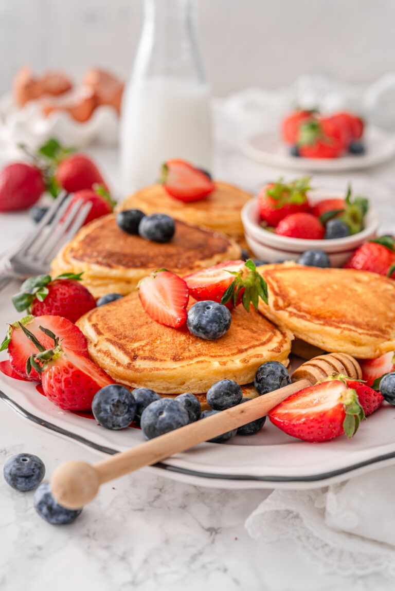 High Protein Cottage Cheese Pancakes