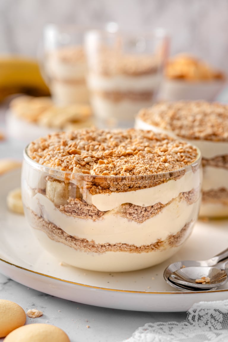 Banana Cream Pie Protein Parfaits