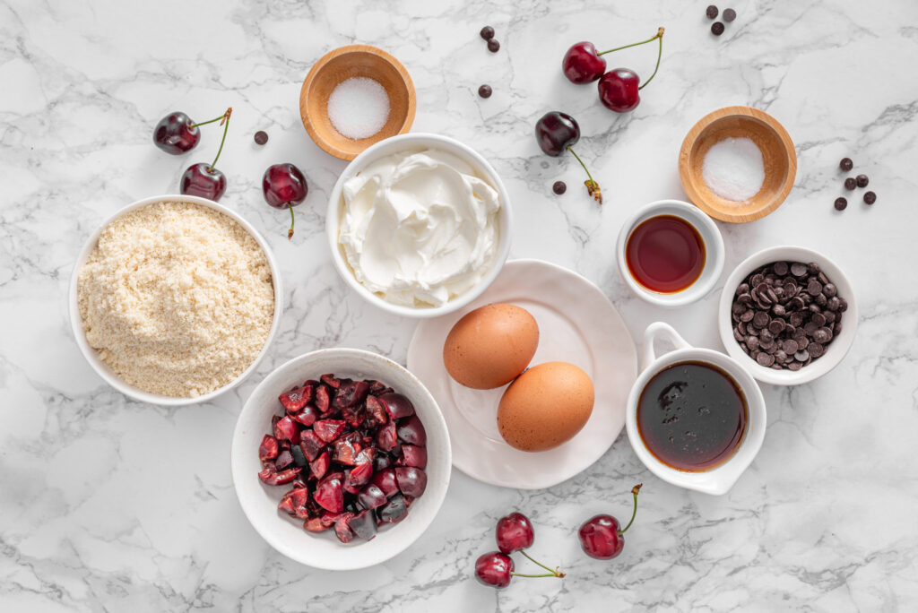 Cherry Chocolate Chip Protein Muffins