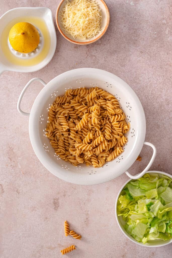 Cottage Cheese Caesar Pasta Salad