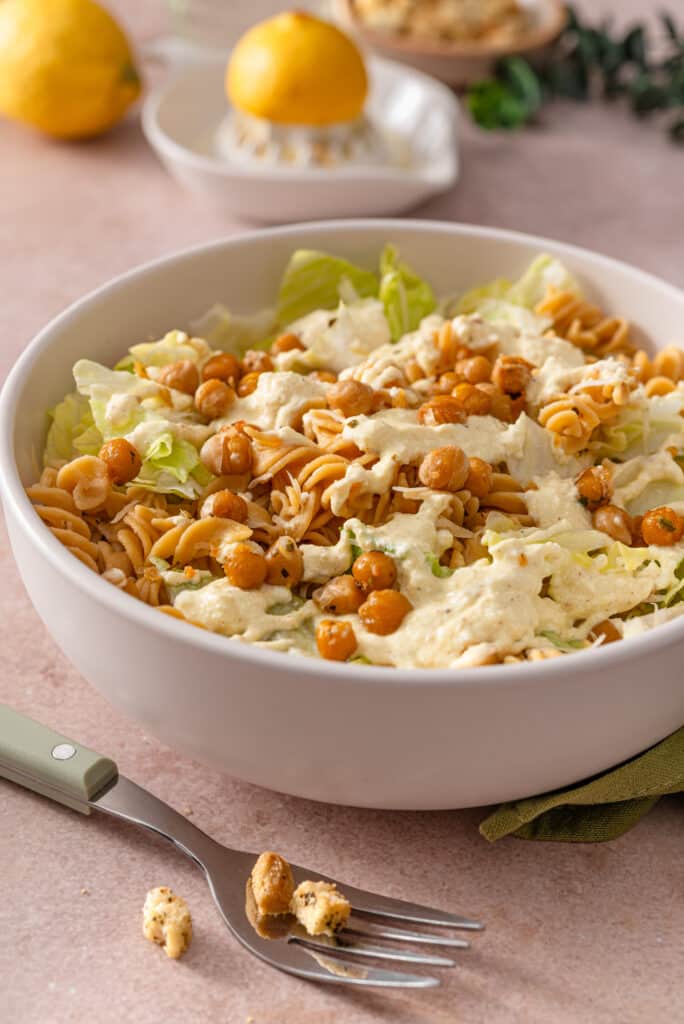 Cottage Cheese Caesar Pasta Salad