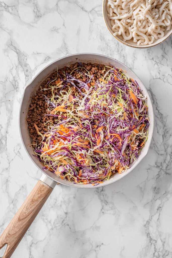 Egg Roll In A Bowl With Noodles
