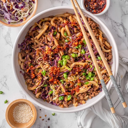 Egg Roll In A Bowl With Noodles