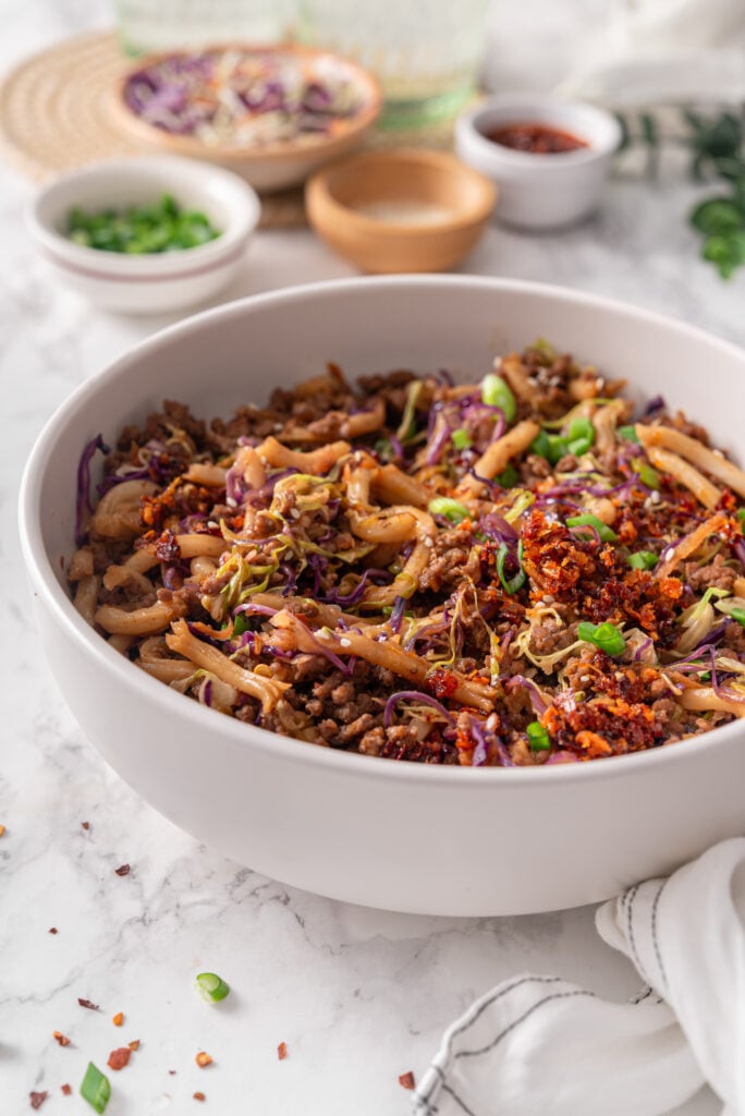 Egg Roll In A Bowl With Noodles