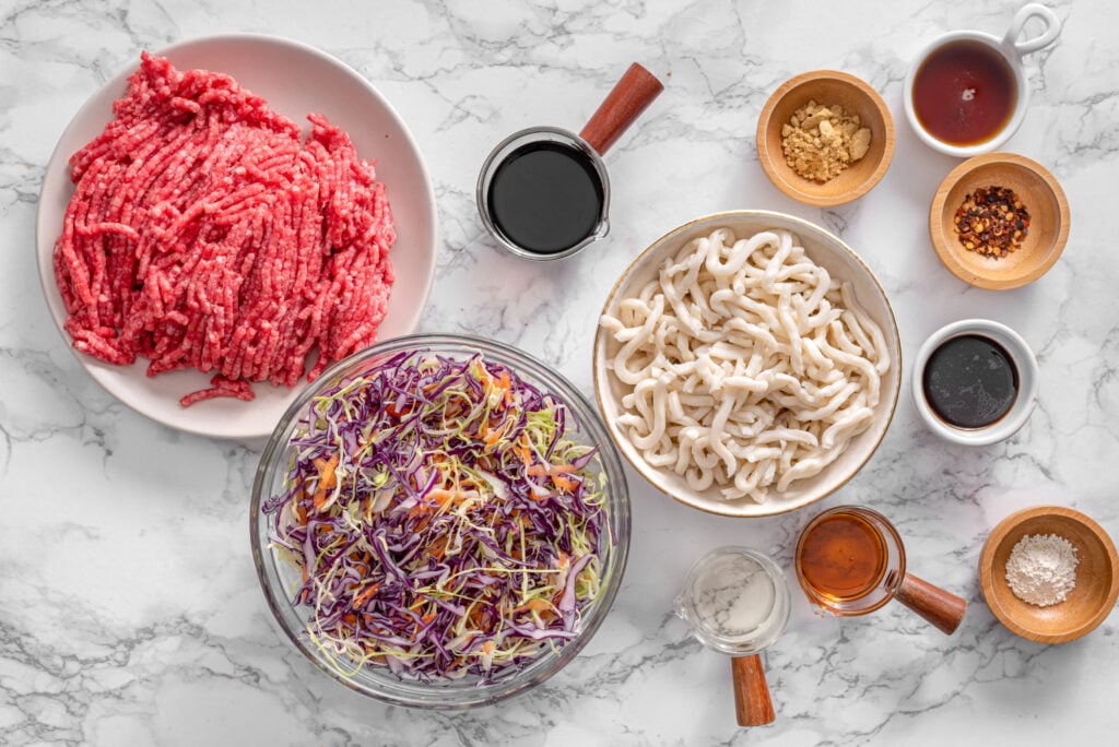 Egg Roll In A Bowl With Noodles