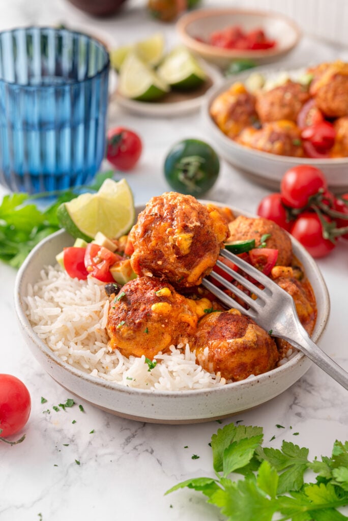 Enchilada Meatballs