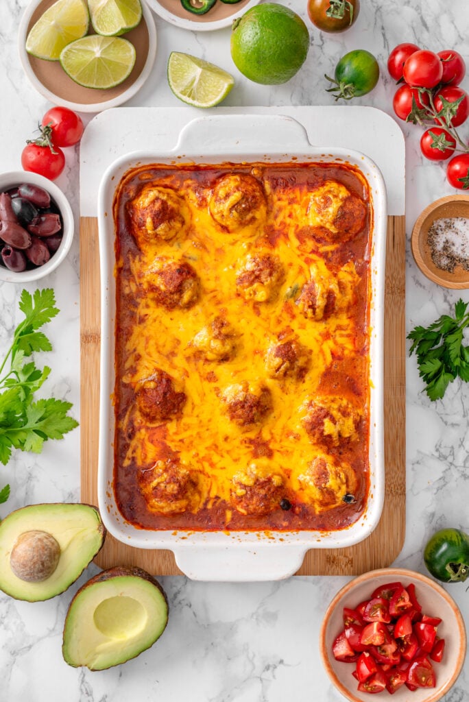 Enchilada Meatballs