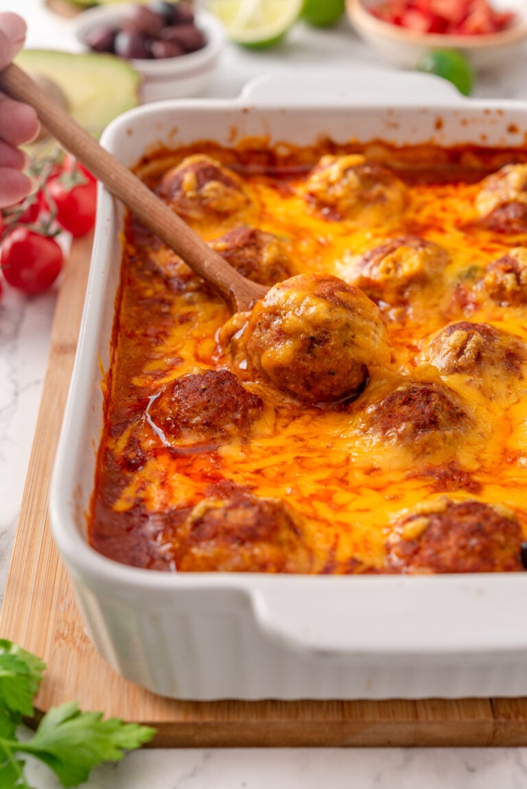 Enchilada Meatballs