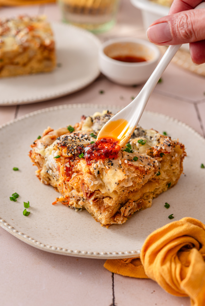 Everything Bagel Croissant Bake