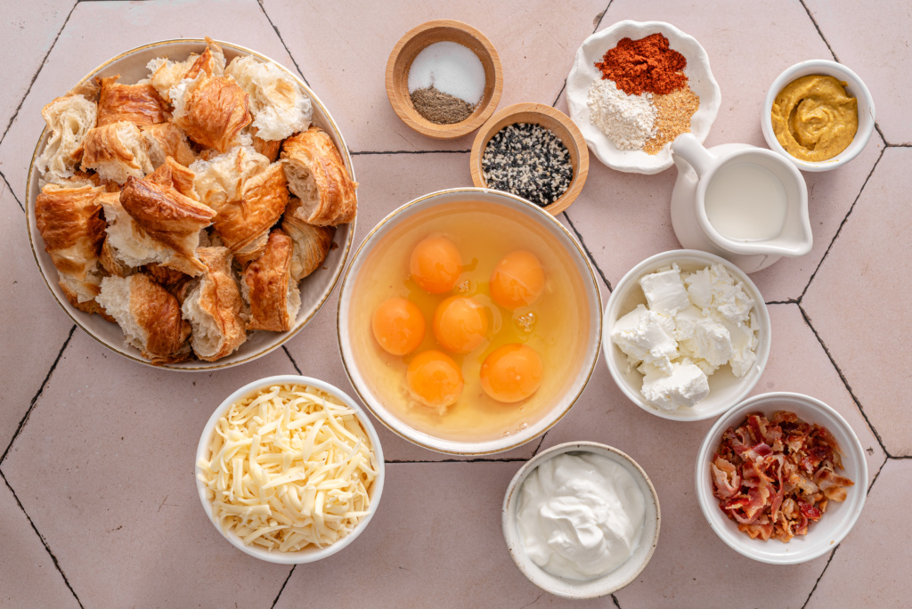 Everything Bagel Croissant Bake