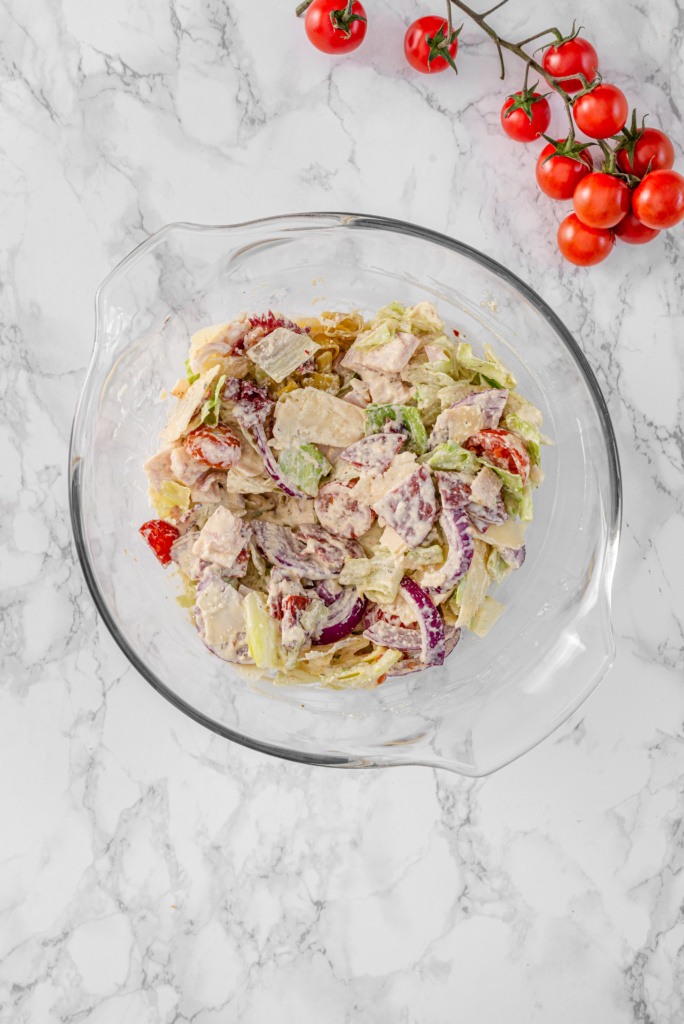 Grinder Pasta Salad with Crispy Air Fryer Tortellini