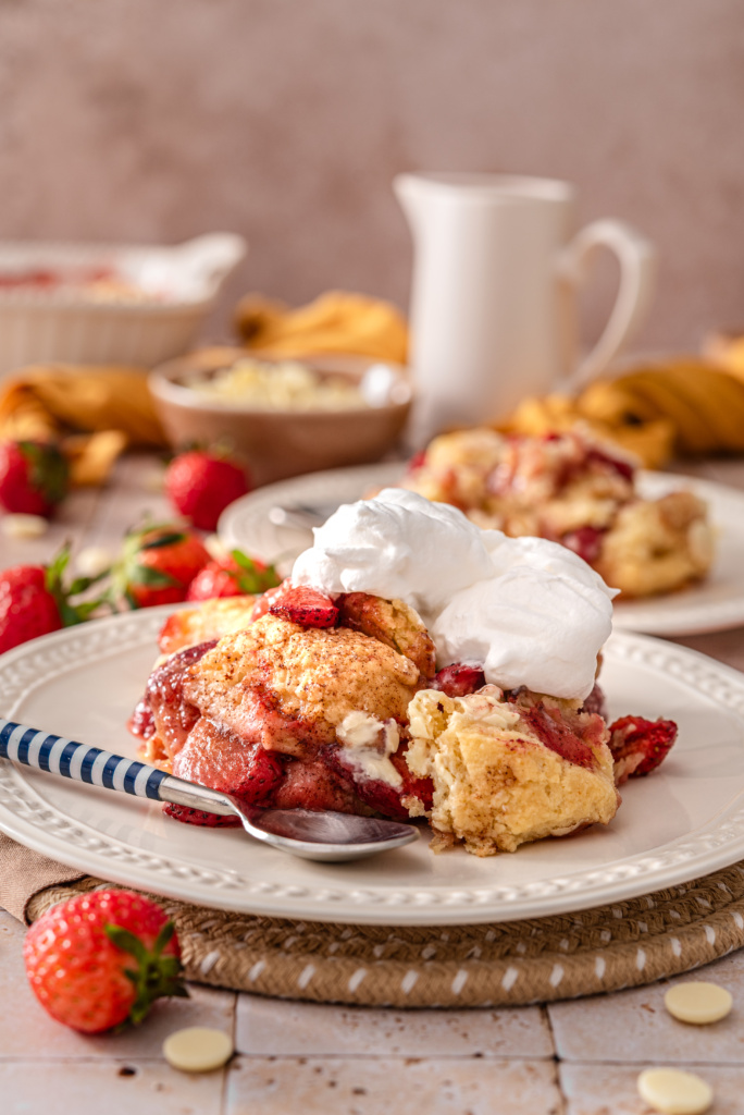 Lazy Strawberry Shortcake Bake