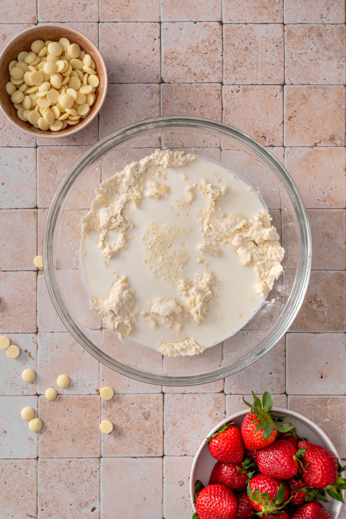Lazy Strawberry Shortcake Bake