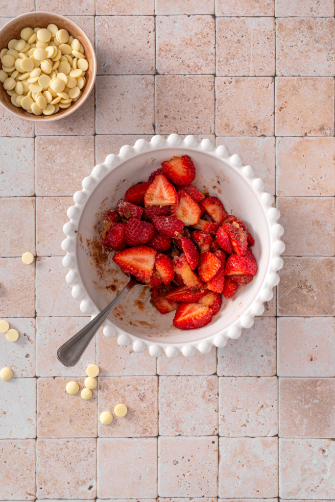 Lazy Strawberry Shortcake Bake