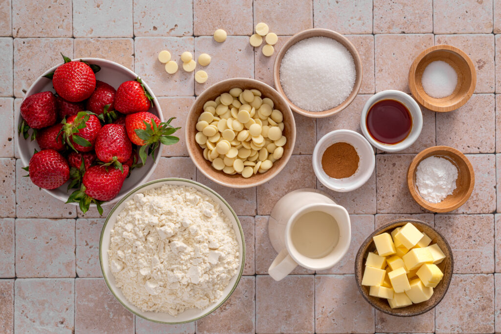 Lazy Strawberry Shortcake Bake