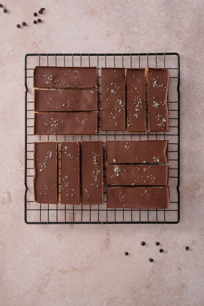 Peanut Butter Cup Protein Bars top