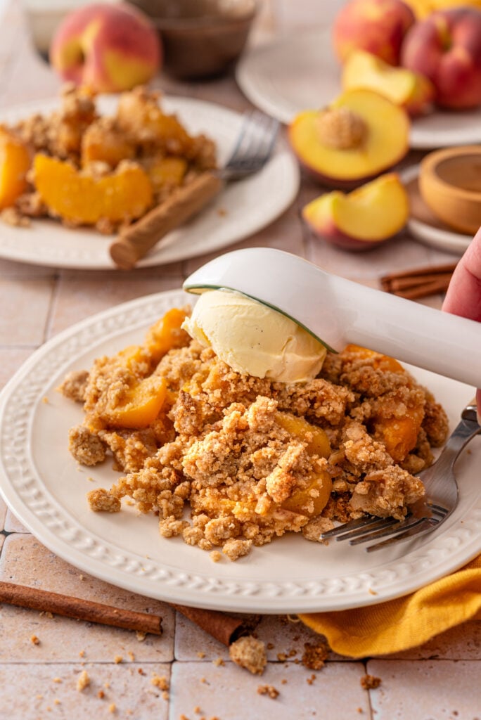 Refined Sugar Free Peach Crumble