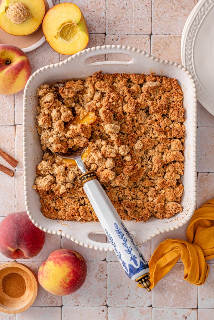 Refined Sugar Free Peach Crumble