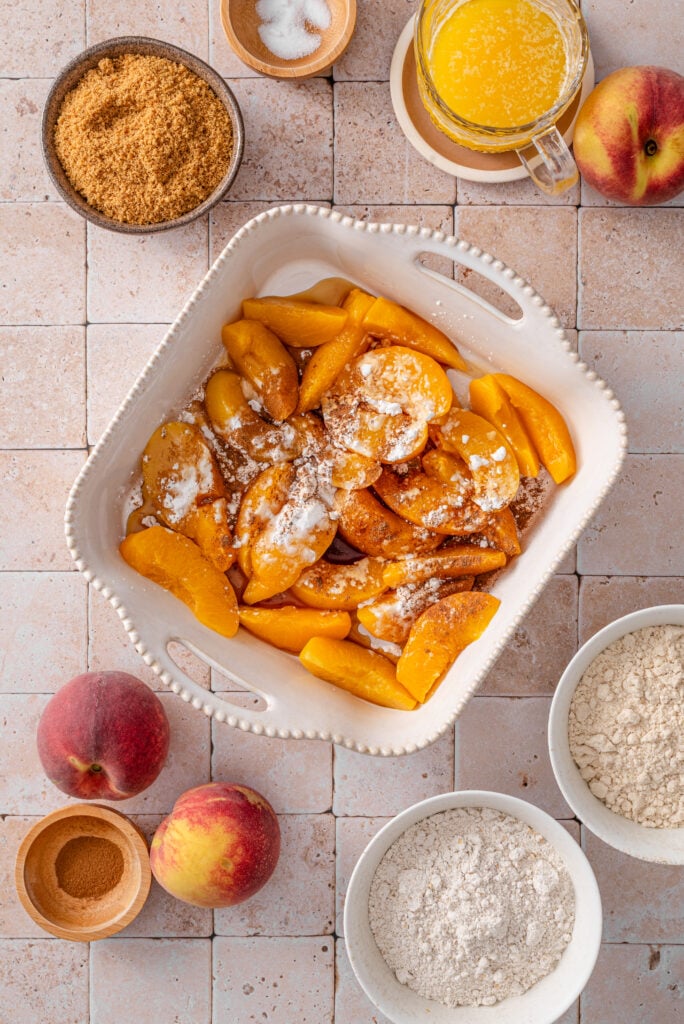 Refined Sugar Free Peach Crumble