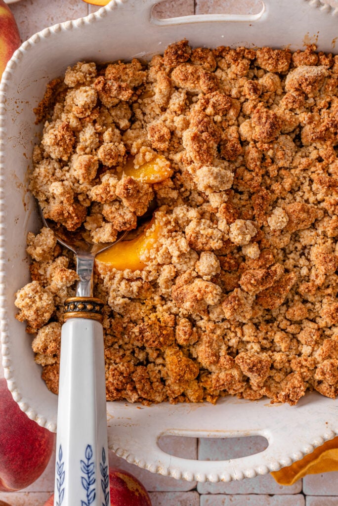 Refined Sugar Free Peach Crumble